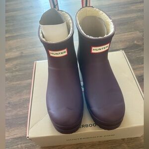 Hunter Purple Winter & Rain Boots